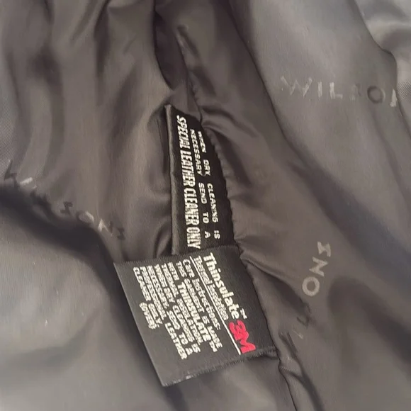 Wilson’s Black Leather Jacket, Sz L - Picture 8 of 11